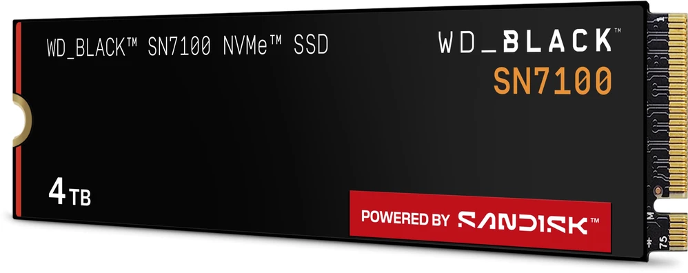 Western Digital SanDisk SN7100 4TB M.2 2280 PCI-E x4 Gen4 NVMe SSD (WDS400T4X0E)