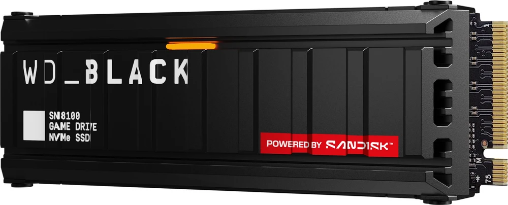 Sandisk „Western Digital“ Juodas SN8100 4 TB M.2 PCI Express 5.0 NVMe TLC 3D NAND diskas