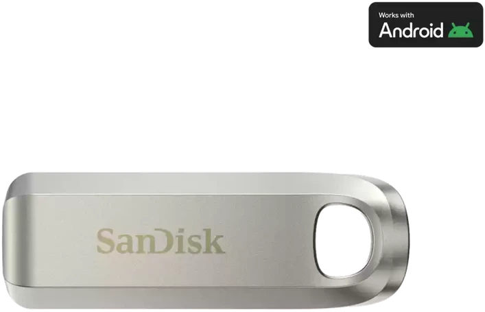 USB laikmena SanDisk Ultra Luxe USB Type-C, 1 TB, sidabro spalvos
