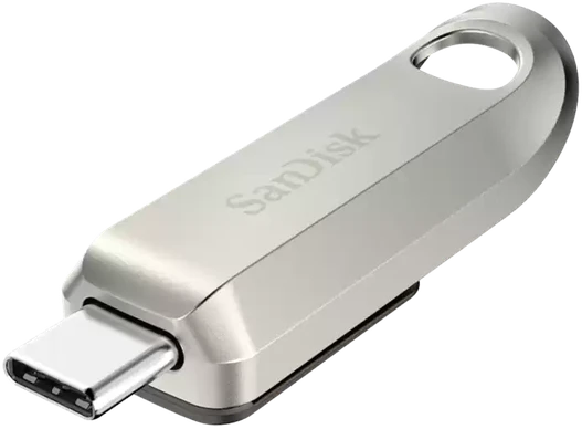 USB laikmena SanDisk Ultra Luxe USB Type-C, 1 TB, sidabro spalvos