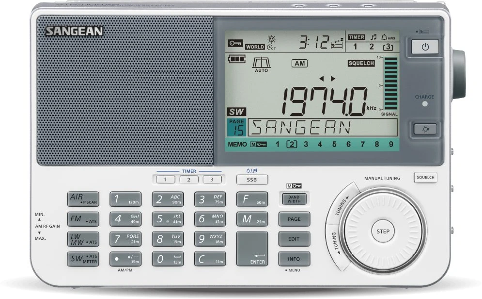 Sangean ATS-909 X2 pasaulinis radijas, baltas