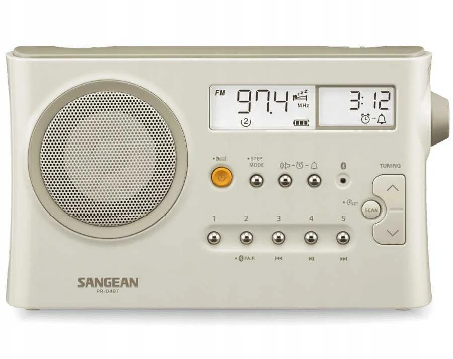 Sangean PR-D4BT AM/FM-pöytäradio, Bluetooth, smėlio spalvos