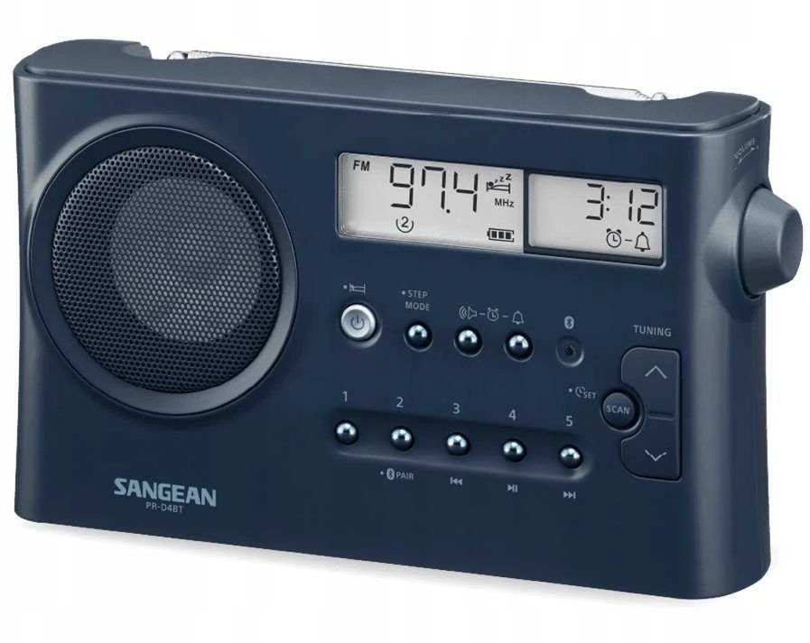 Sangean PR-D4BT AM/FM-pöytäradio, Bluetooth, smėlio spalvos