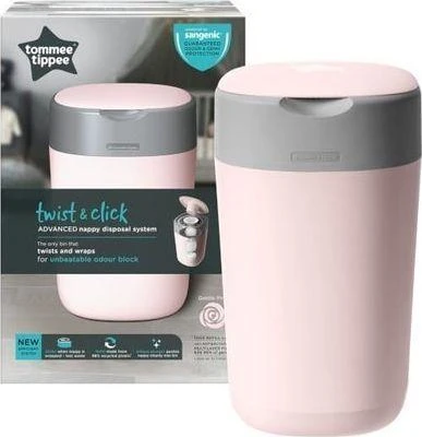 TOMMEE TIPPEE konteineris sauskelnėms Sangenic Twist&Click, rožinis, 85100202