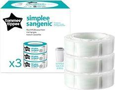 TOMMEE TIPPEE kasetė sauskelnių konteineriui 3vnt Sangenic simplee, 87033502