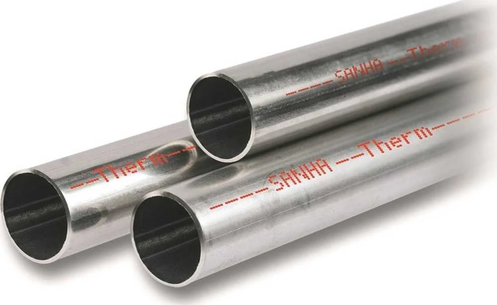 SANHA Vamzdis SANHA-Therm iš anglinio plieno, cinkuotas iš išorės d18x1,2 – 3 m atkarpa (S)