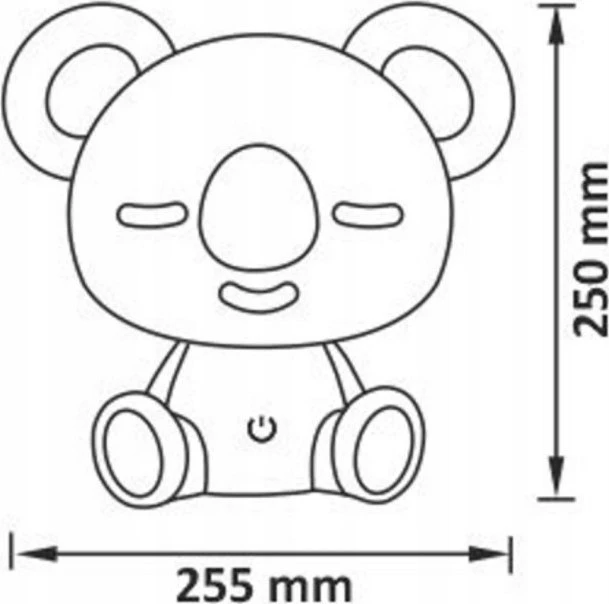 Sanico „Goldlux Koala“ naktinė lempa, balta, RGB+W