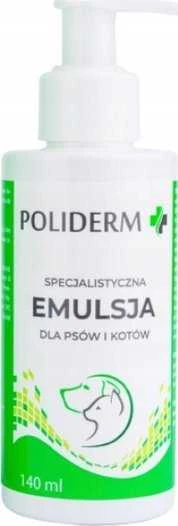 JM SANTE Poliderm - emulsija uždegimams linkusiai odai šunims ir katėms – 140 ml