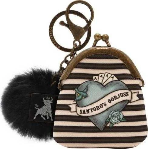 Santoro Londonas Portmonetka, Breloczek - Gorjuss Pirates - Juodas Pearl