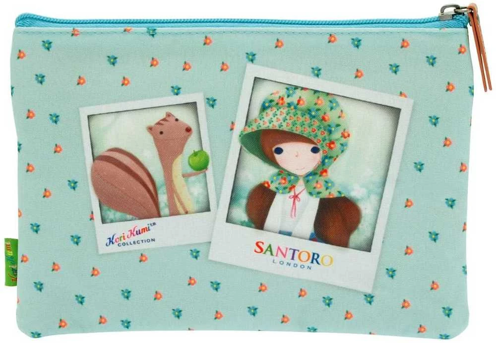 Santoro plokščias krepšys su dviem užtrauktukais - An Apple A Day (252555)