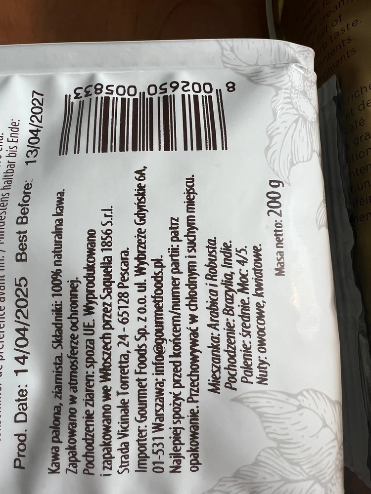Saquella kavos pupelės SAQUELLA Bella Crema Smooth kava, pupelės, 200 g