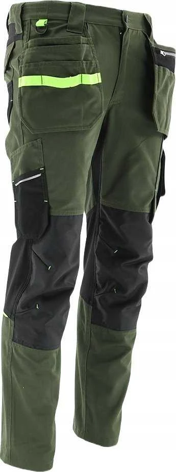 Darbo kelnės Sara Workwear Comfort, žalia, XL dydis