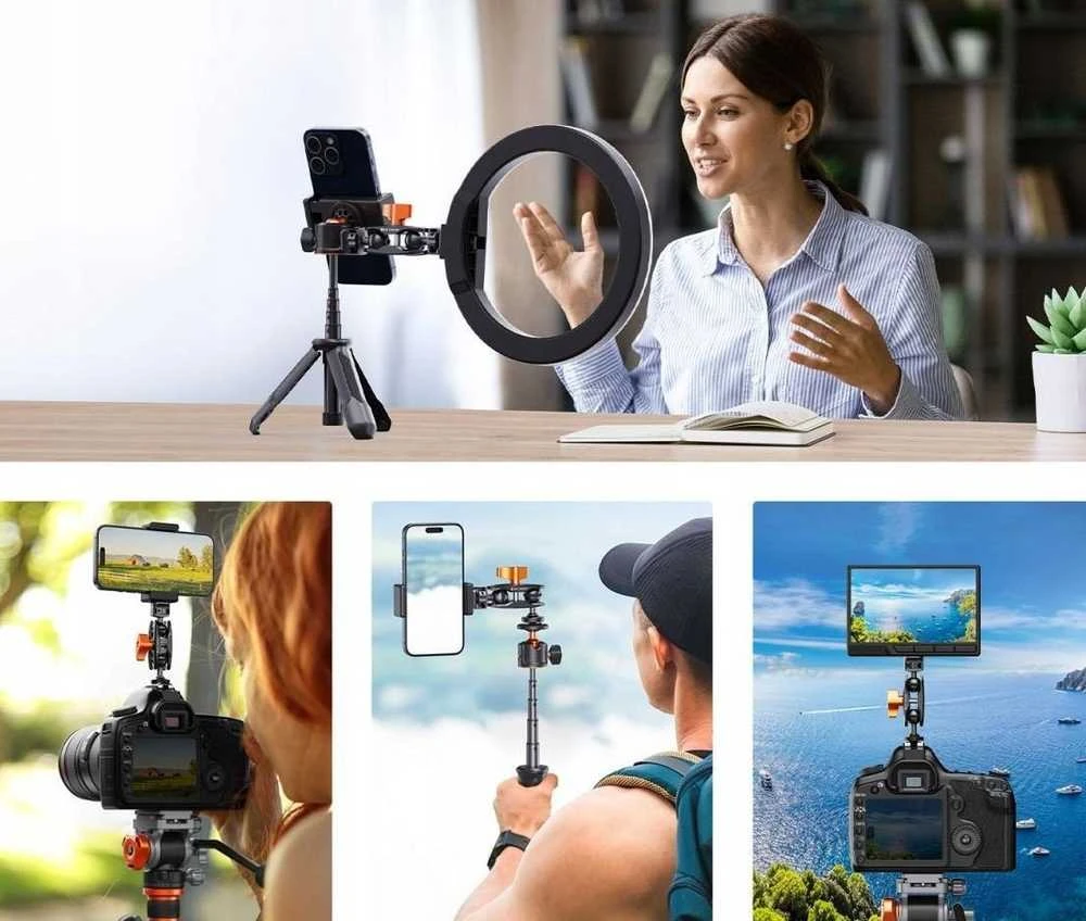 K&F „Magic Arm“ monitoriaus lempos tvirtinimo laikiklis, 1/4 colio, ISO, K&F / MS27