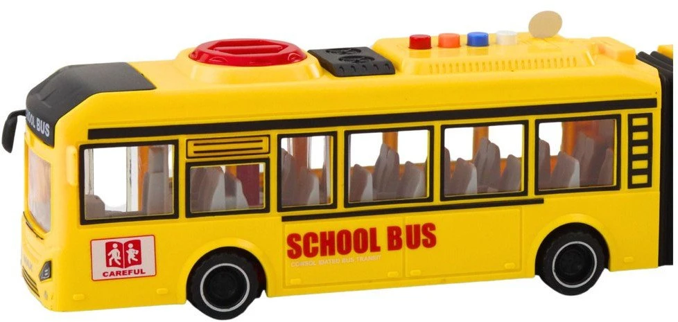 Lean Toys Žaislinis autobusas su šviesomis ir garsais 1:16