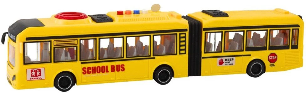 Lean Toys Žaislinis autobusas su šviesomis ir garsais 1:16