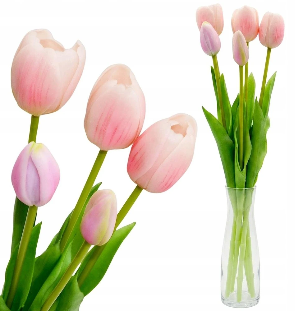 Saska Garden Rožiniai tulpių žiedai 39 cm dekoracija