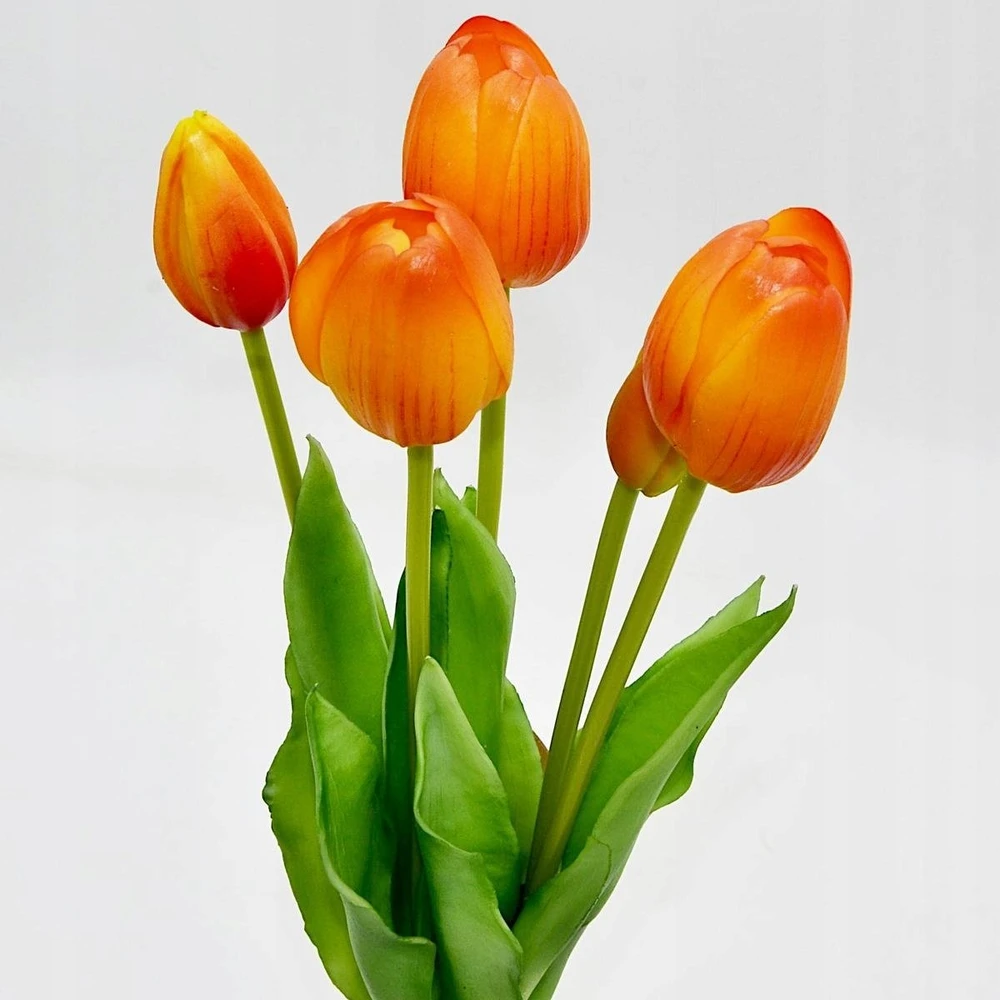 Saska Garden oranžinių tulpių puokštė, 39 cm