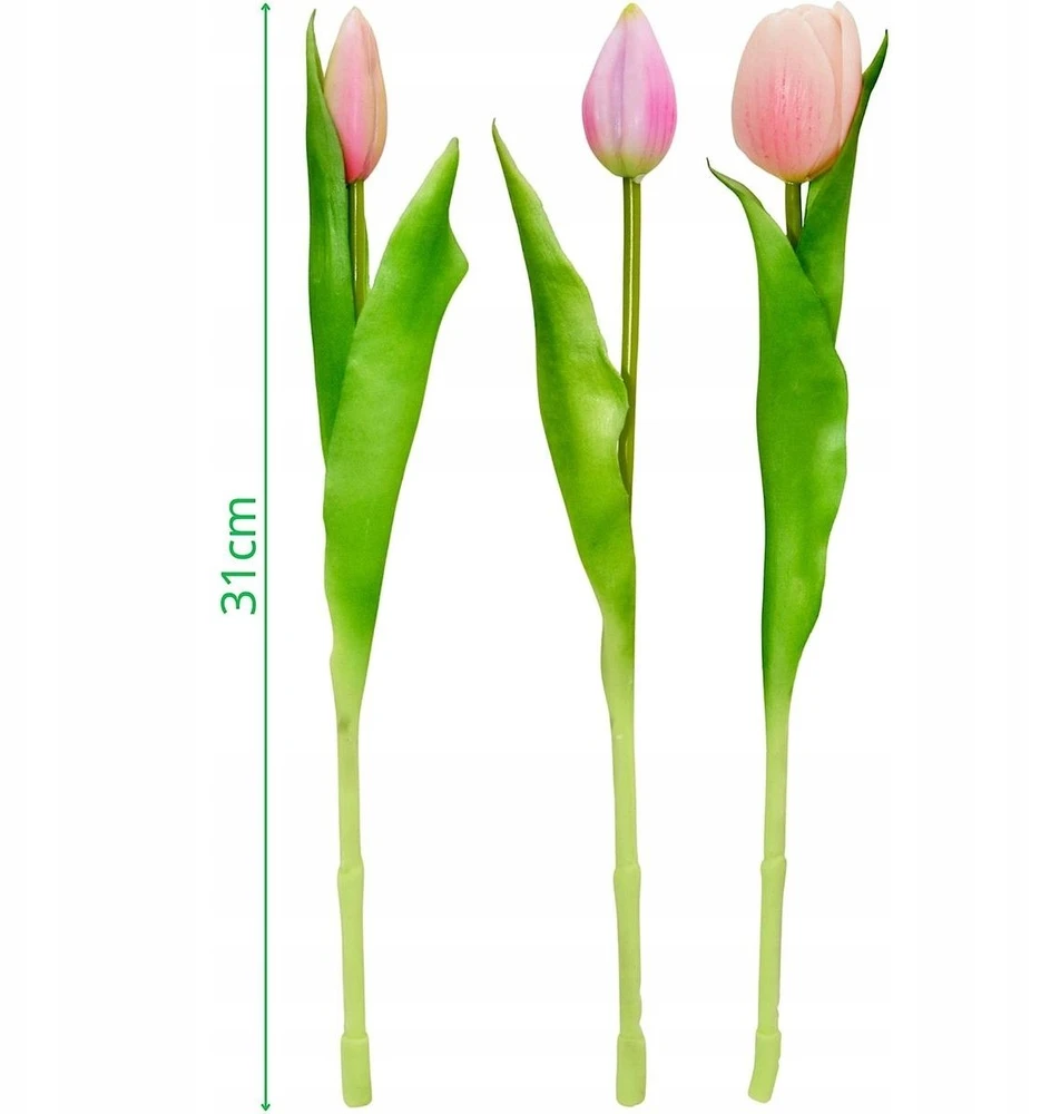 Saska Garden Rožinių tulpių puokštė 31 cm dekoracija
