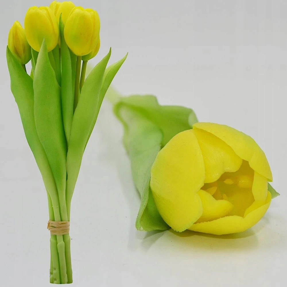 Saska Garden Geltonų tulpių puokštė 31 cm dekoracija