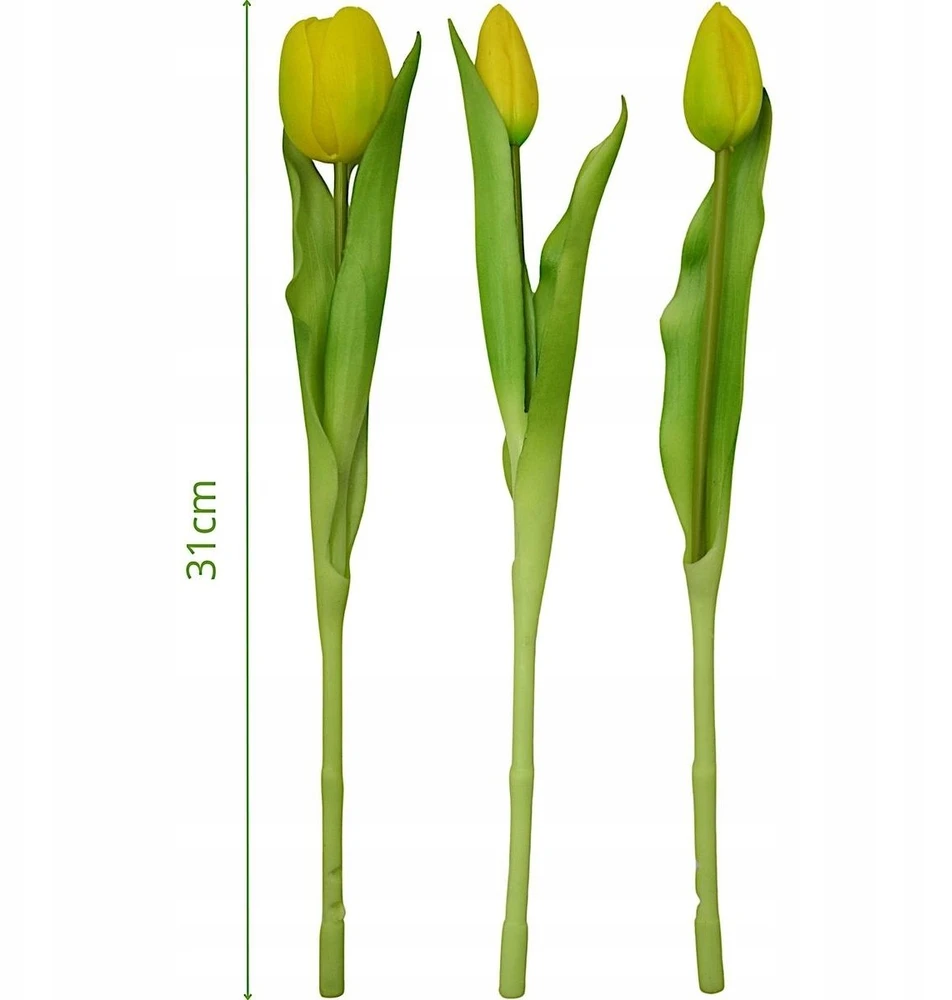 Saska Garden Geltonų tulpių puokštė 31 cm dekoracija