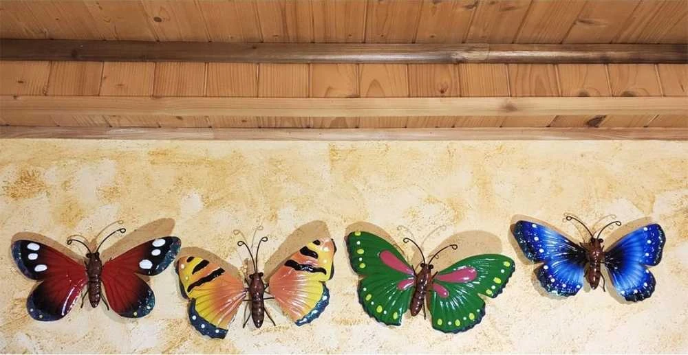 Saska Garden Dekoratyvinis žalios spalvos drugelis 26 cm
