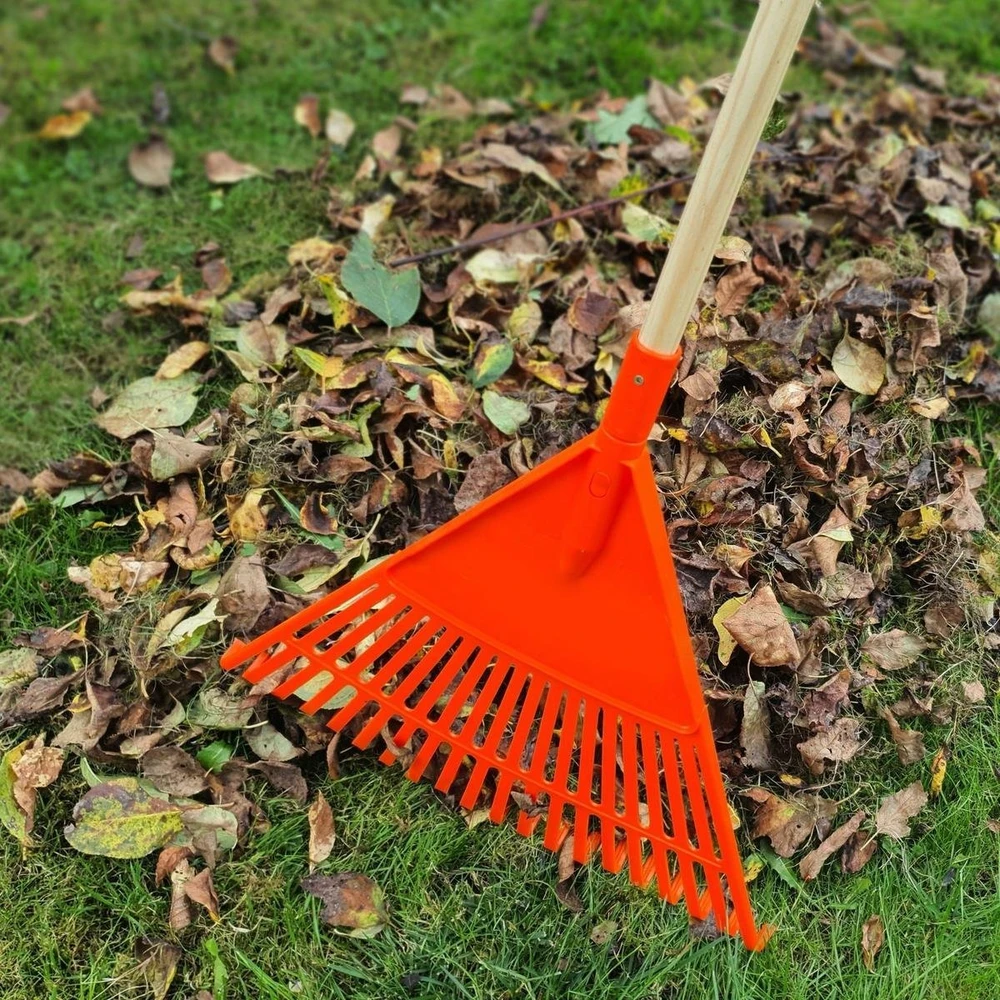 Saska Garden Sodo grėbliai lapams oranžiniai L