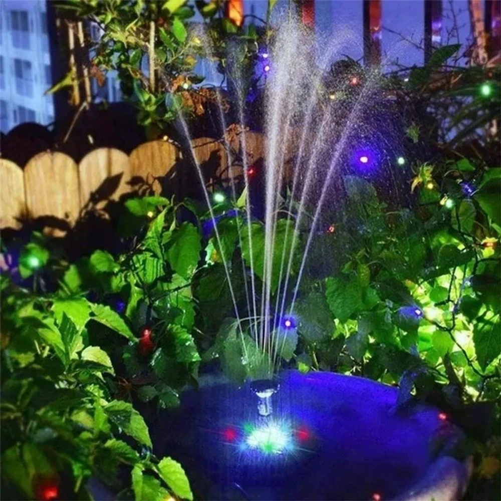 Saska Garden SAULĖS ENERGIJA VEIKIANTIS FONTANO ŠVIESTUVAS TVENKINIUI 5 LED AUTOMATINIS 1046846