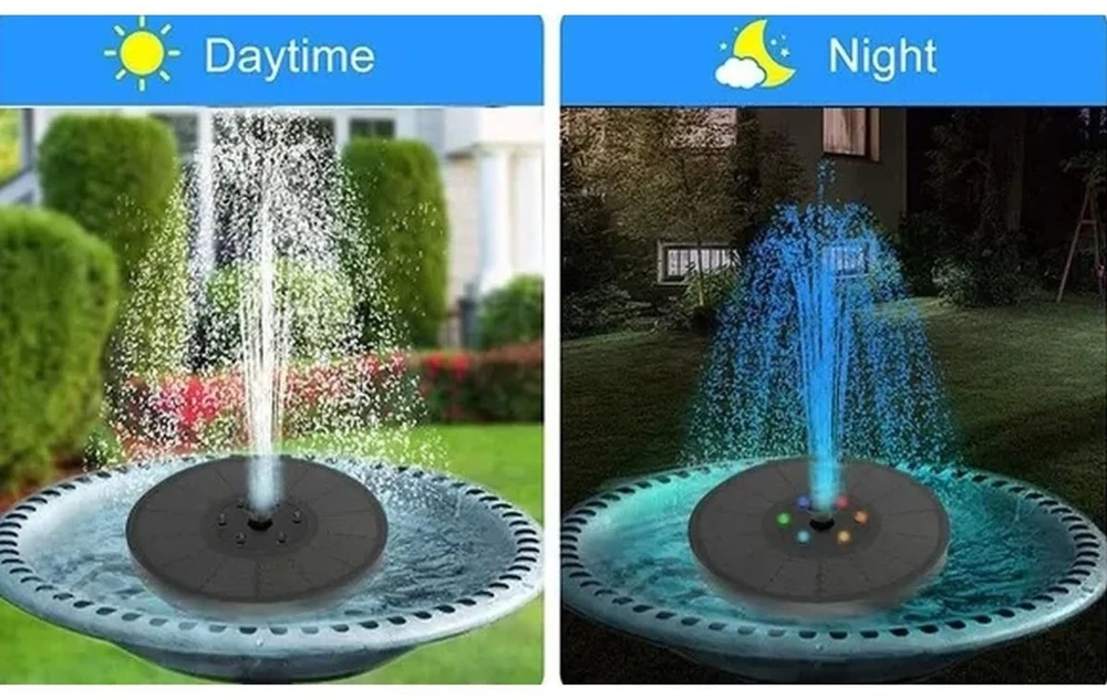 Saska Garden SAULĖS ENERGIJA VEIKIANTIS FONTANO ŠVIESTUVAS TVENKINIUI 5 LED AUTOMATINIS 1046846