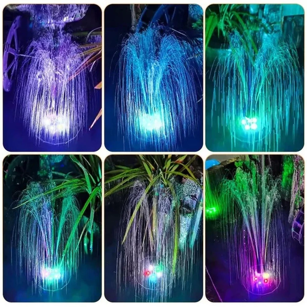 Saska Garden SAULĖS ENERGIJA VEIKIANTIS FONTANO ŠVIESTUVAS TVENKINIUI 5 LED AUTOMATINIS 1046846