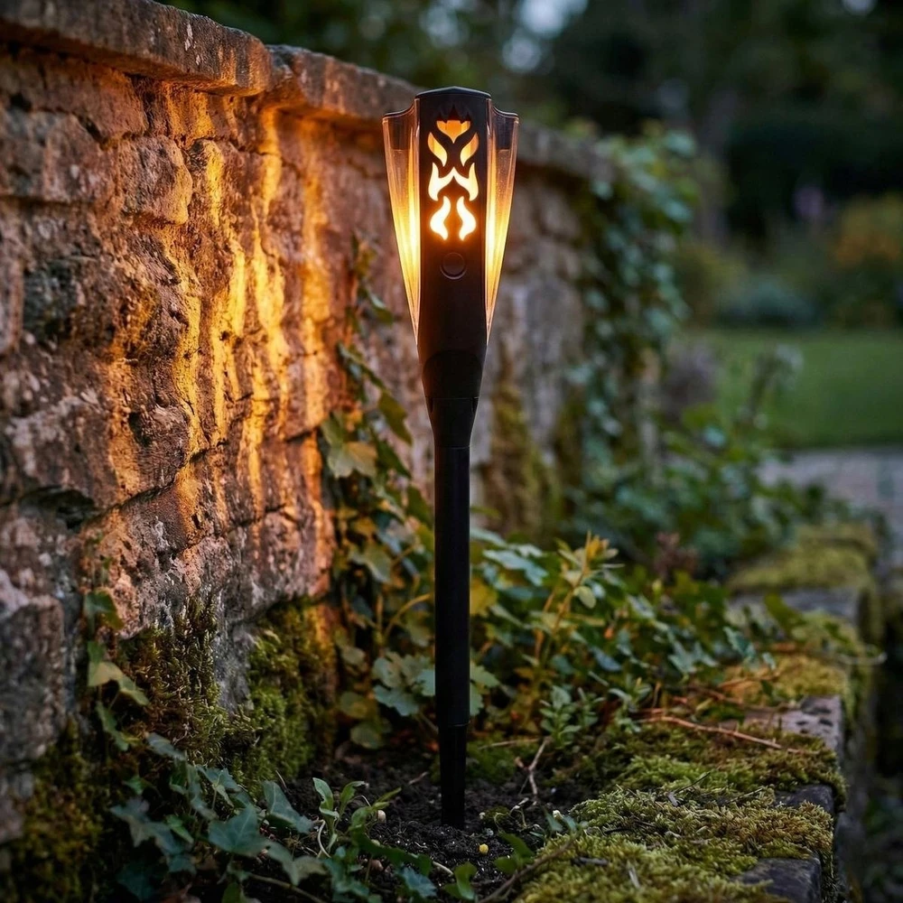 Saska Garden SAULĖS ENERGIJOS LED ŠVIESTUVAS FAKELAS 7,5×7,5x65CM 1077451