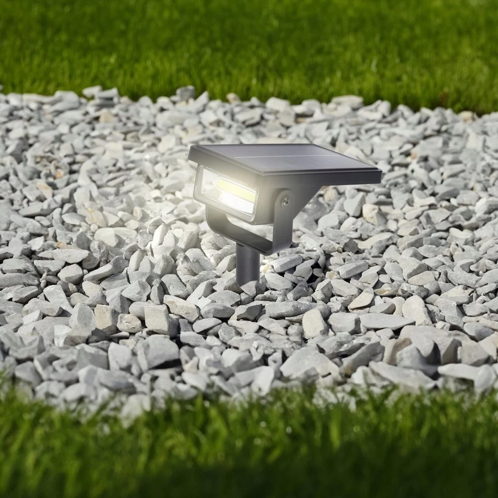 Saska Garden Įgręžiama saulės lempa su 10 LED