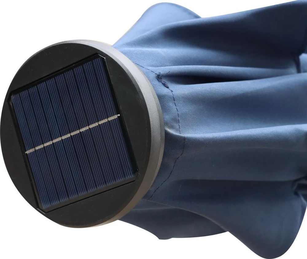 Saska Garden Sodo skėtis su LED apšvietimu 300cm mėlynas