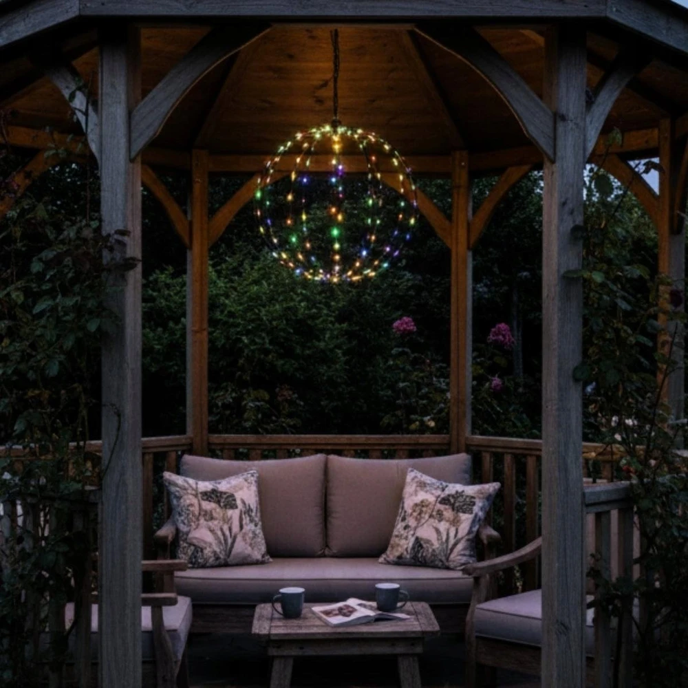 Pakabinamas šviestuvas Saska Garden Pakabinamas saulės šviestuvas 30 cm su LED