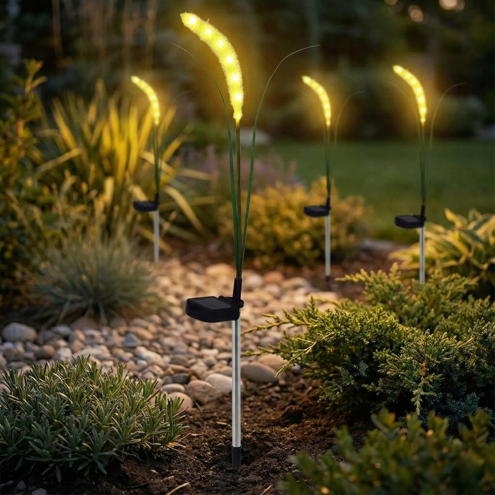 Saska Garden Saulės lempa žolė 6 LED 75 cm