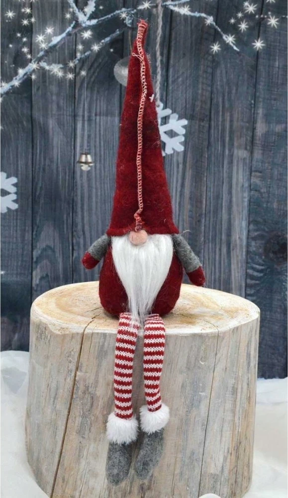Saska Garden Kalėdinis dekoratyvinis raudonas gnomukas