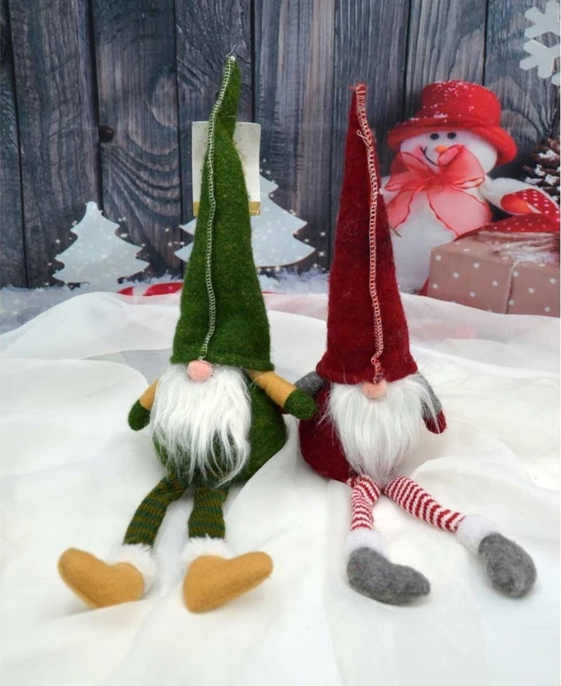 Saska Garden Kalėdinis dekoratyvinis raudonas gnomukas