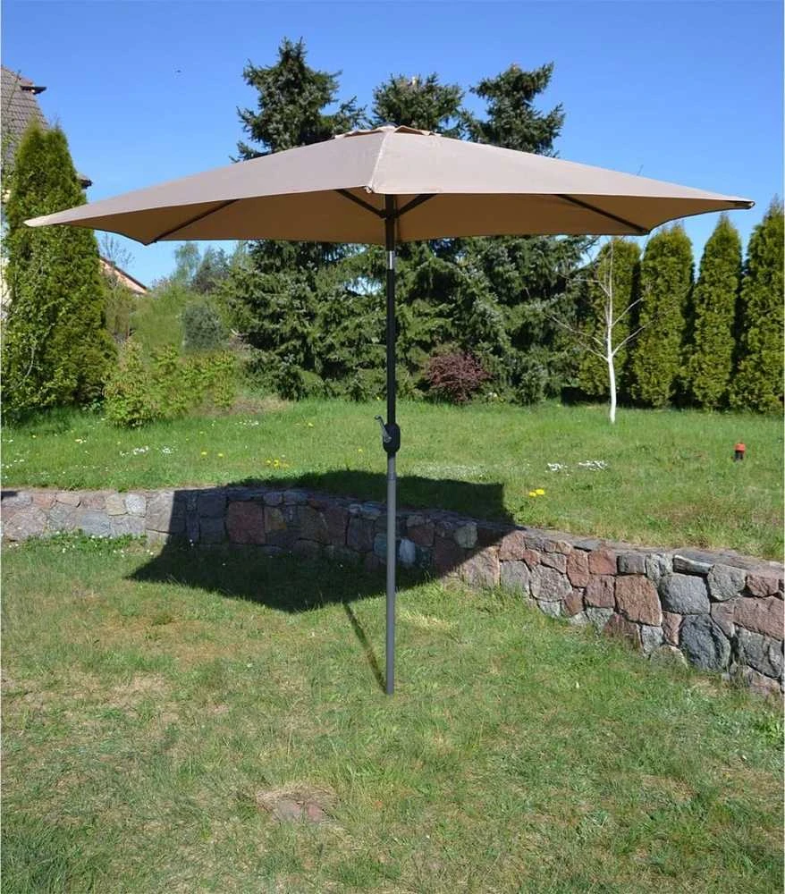 Saska Garden Sulankstomas sodo skėtis 300 cm bežinis