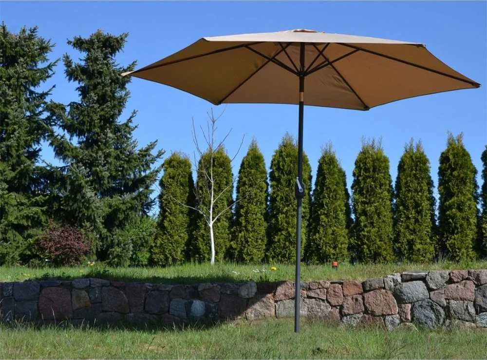 Saska Garden Sulankstomas sodo skėtis 300 cm bežinis