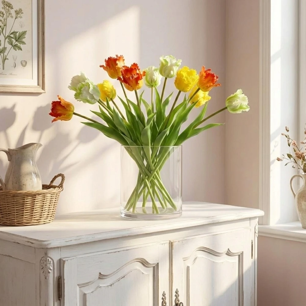 Saska Garden baltas tulpės dekoracija 38 cm