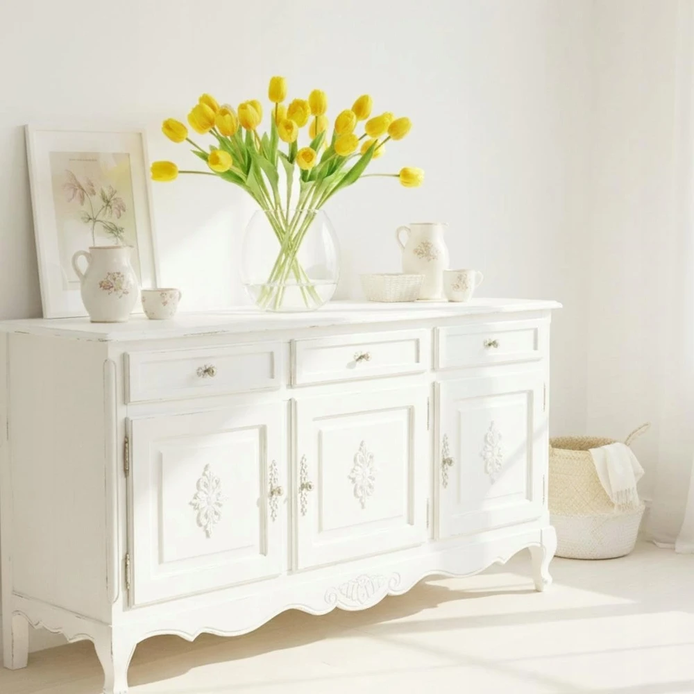 Saska Garden Geltona tulpė 38 cm kaip natūrali