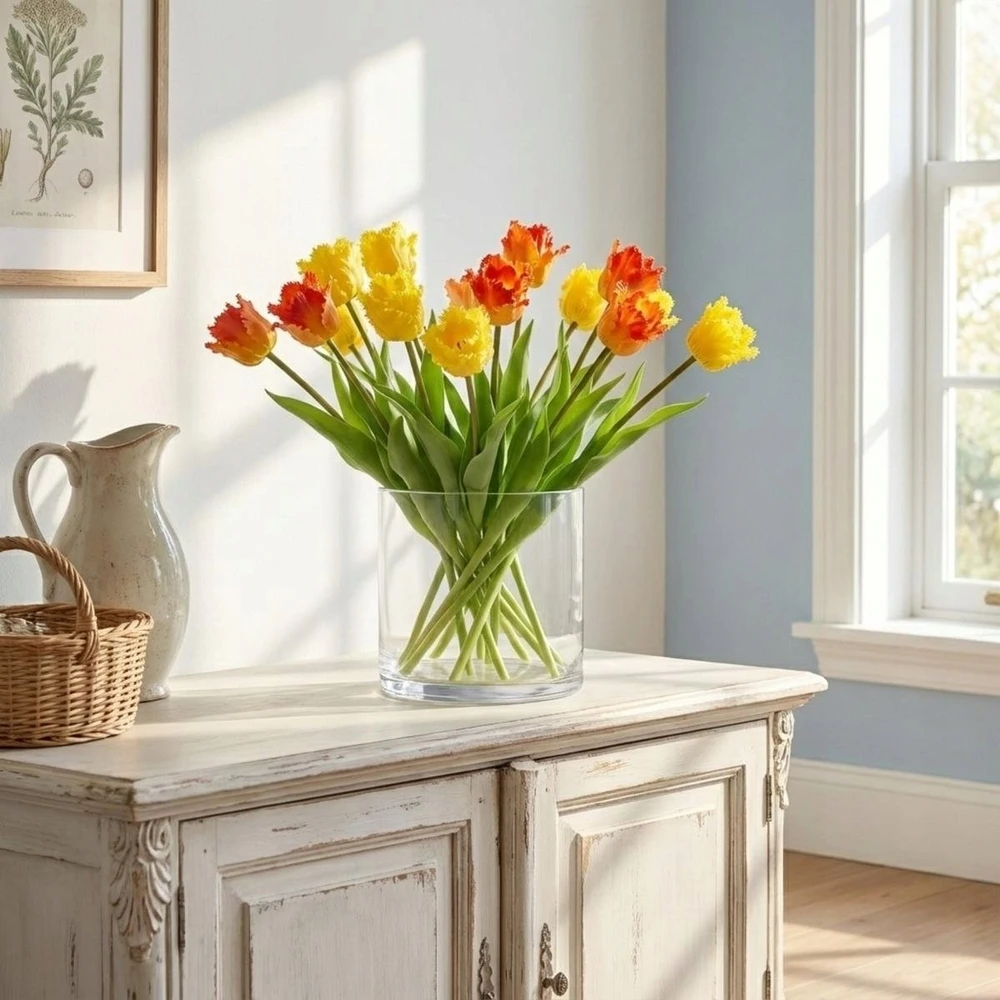 Saska Garden Oranžinis tulpės dekoracija 38 cm