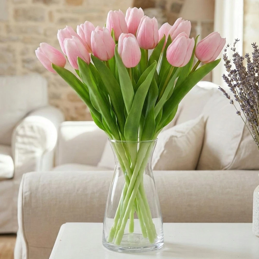 Saska Garden Dirbtinis rožinis tulpė 31 cm