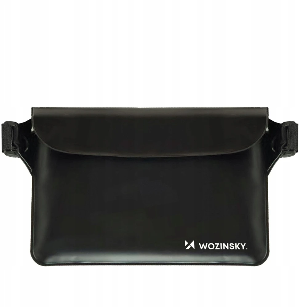 Wozinsky WWS-01 Atsparus vandeniui PVC Waist Bag - Juodas