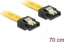 Delock SATA - SATA, 0.7m, Geltonas (82813)