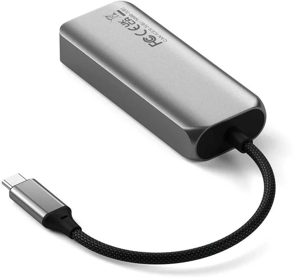 SATECHI keturi viename USB-C šakotuvas su 2,5 gigabito eternetu – Kosminė pilka