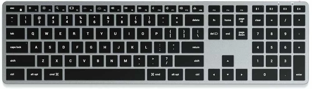 Carruzzo Belaidė klaviatūra QWERTY Satechi Slim X3 ST-BTSX3S sidabrinis