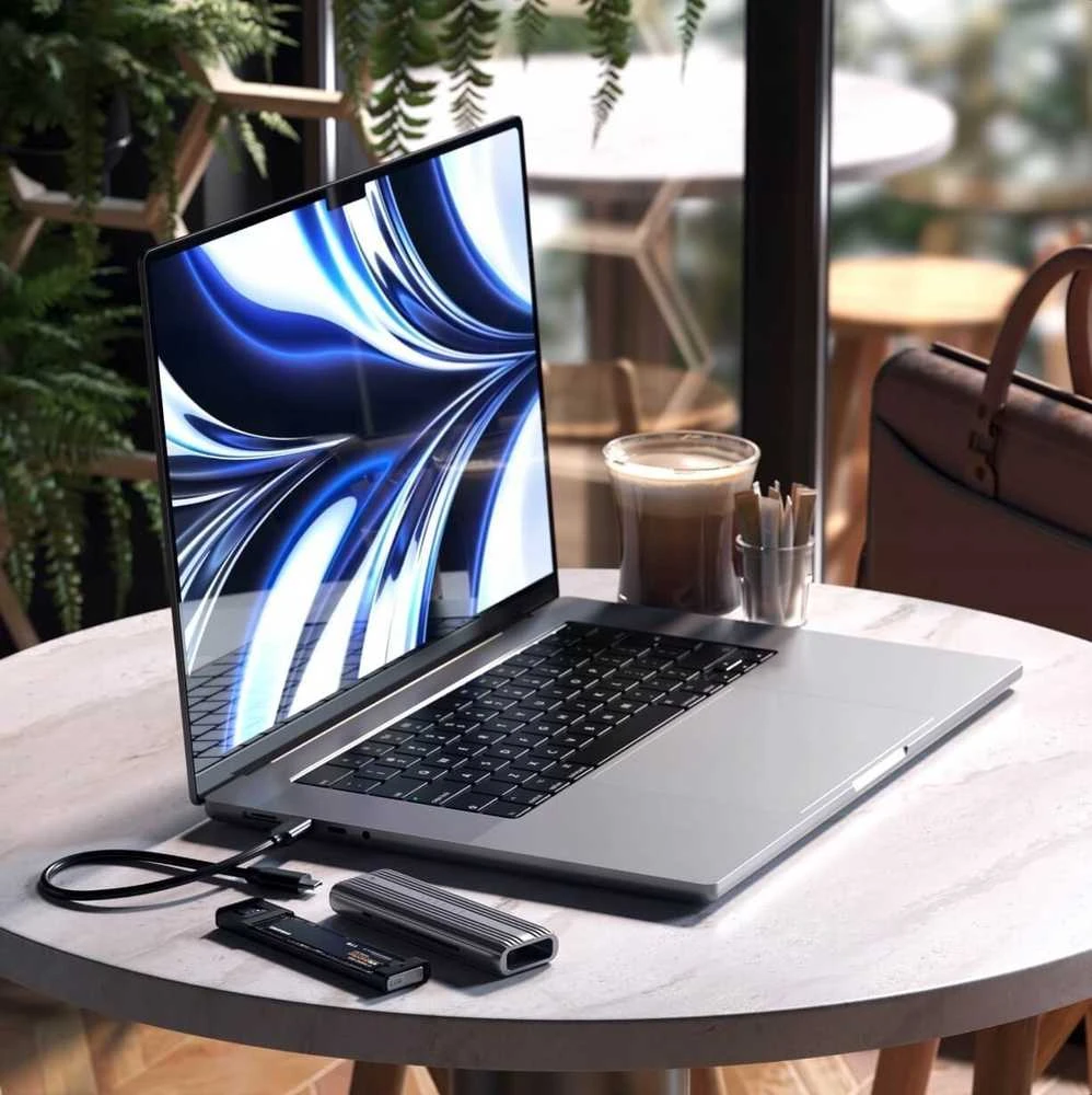 Satechi SATECHI USB-C NVME ir SATA SSD korpuso erdvė pilka