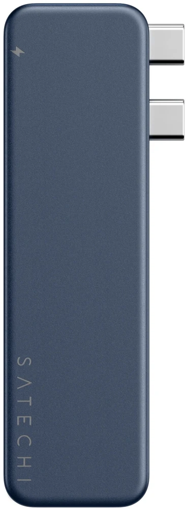 „Satechi USB-C Snap Hub“, skirtas „MacBook Neo“ – indigo spalvos