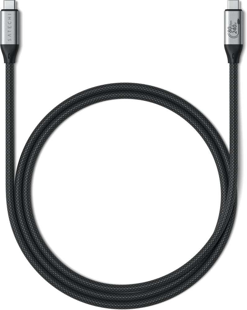 Satechi Kabelis USB USB-C - USB-C 1.2 m Juodai-sidabrinė (ST-YU4120K)