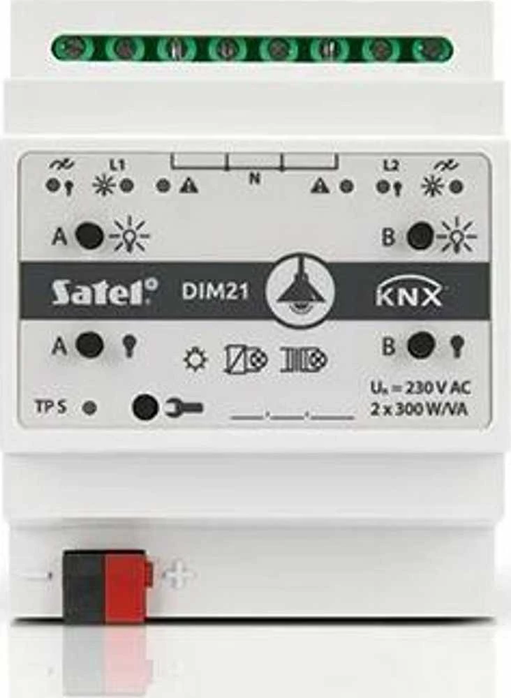 SATEL KNX 2 kanalų šviesos reguliatorius KNX-DIM21